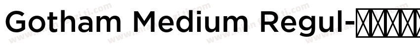 Gotham Medium Regul字体转换